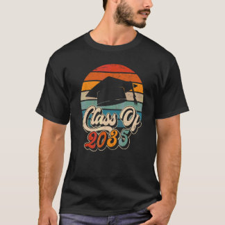 Camiseta Clase De 2035 Crece Conmigo Graduación Primer Día 