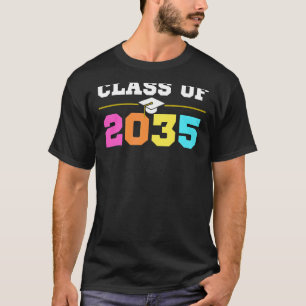 Camiseta Clase De 2035 Crecer Con Me Back School Colors Pen