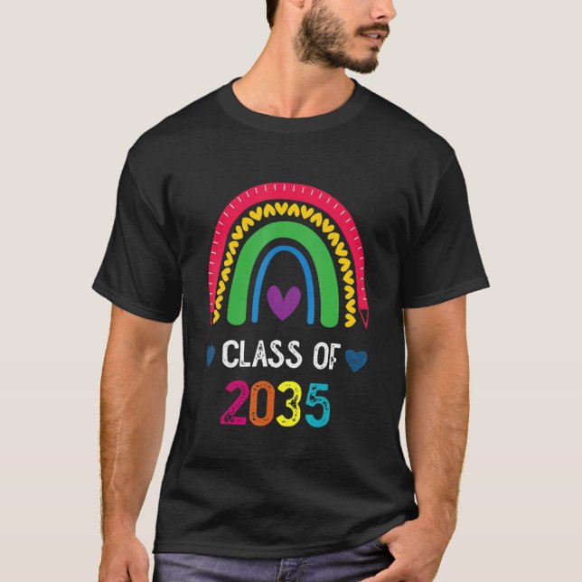 Camiseta Clase De 2035 Crecer Con Me Graduación Previo A K  (Anverso)