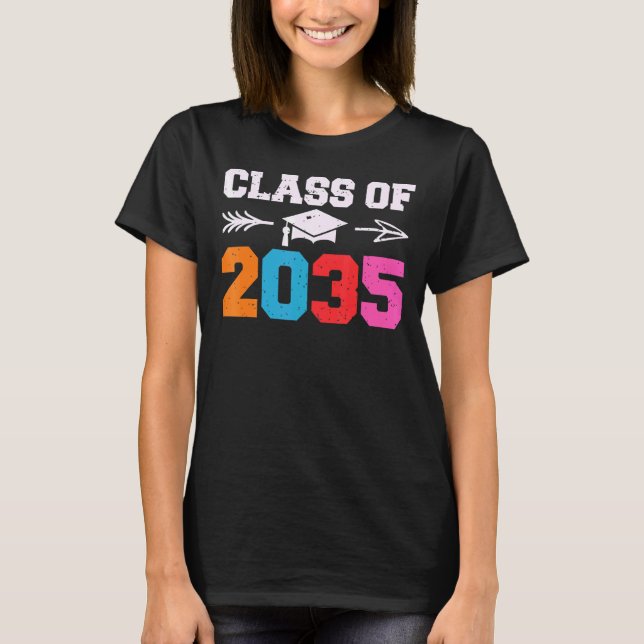 Camiseta Clase de 2035 Crecer con mí aplastar jardín de inf (Anverso)