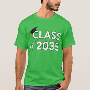 Camiseta Clase De 2035 Crecer Con Mí Jardín De Niños A Grad