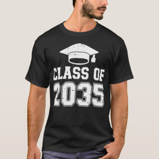 Camiseta Clase de 2035 de kindergaten a prek gradu de gradu