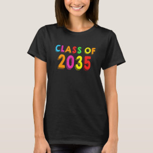 Camiseta Clase De 2035 Graduación Preescolar De Pregrado