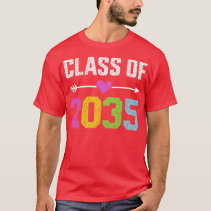 Camiseta Clase de 2035 Graduación preescolar de pregrado