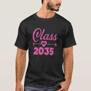 Camiseta Clase De 2035 Graduado De Pregrado De Educación Pr