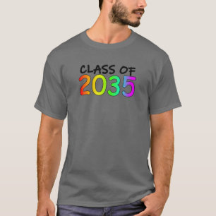 Camiseta Clase De 2035 K -12º Grado De Impresiones De Espa