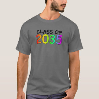 Camiseta Clase De 2035 K -12º Grado De Impresiones De Espac