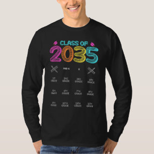 Camiseta Clase De 2035 Primer Día De Educación