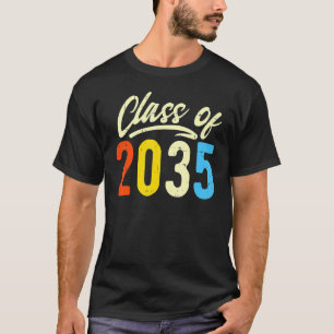 Camiseta Clase De 2035 Retro Primer Día De La Infancia Crec