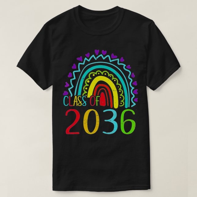 Camiseta Clase De 2036 Chicas De Pregrado De Preescolar G (Diseño del anverso)