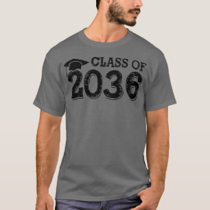 Camiseta Clase De 2036 Crecer Con El Espacio De Las Huellas