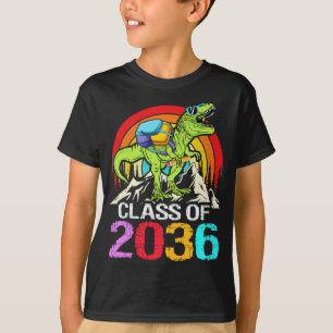 Camiseta Clase De 2036 Crecer Con Mi Dinosaurio De Vuelta A