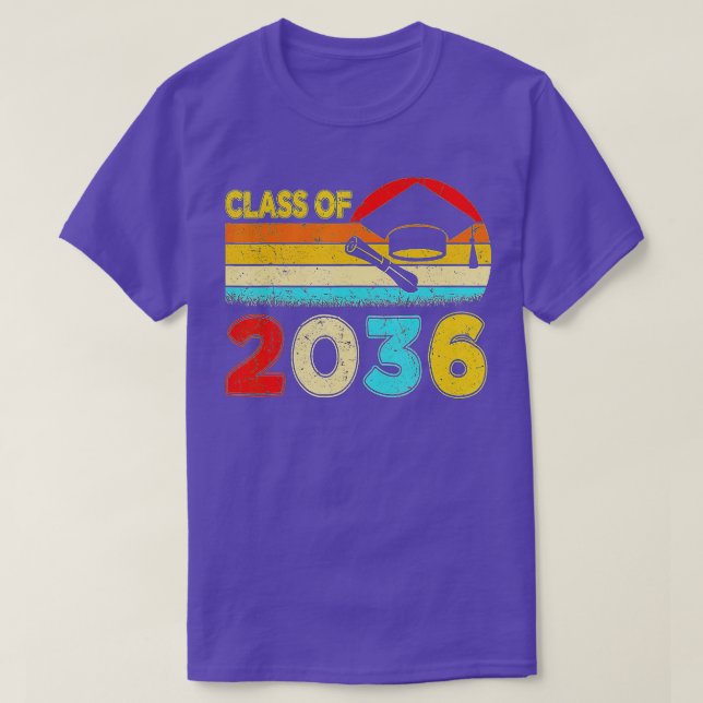 Camiseta Clase De 2036 Crecer Con Mí Graduación De Jardines (Diseño del anverso)