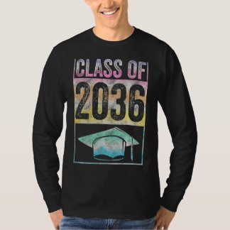Camiseta Clase De 2036 Crecer Con Mí Graduación Primer Día
