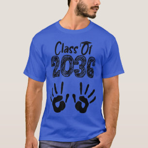 Camiseta Clase De 2036 Crecer Con Mi Huella De Camisas En L
