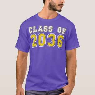 Camiseta Clase de 2036 Graduación Primer día de la guarderí