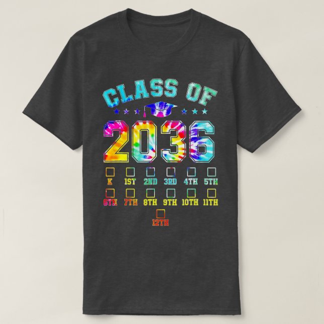 Camiseta Clase De 2036 Jardín De Niños Antes De Crecer Con  (Diseño del anverso)