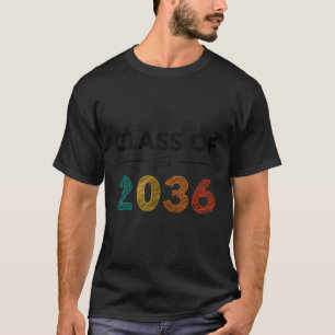 Camiseta Clase De 2036 Primer Día De La Escuela De Vuelta A