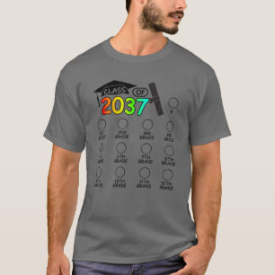 Camiseta Clase De 2037 Crecer Con El Espacio Para La Marca 