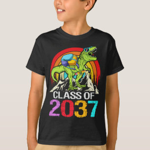 Camiseta Clase De 2037 Crecer Con Mi Dinosaurio De Vuelta A