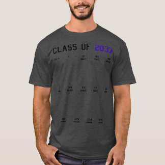 Camiseta Clase de 2037 Crecer con mi Graduación Primer Día 