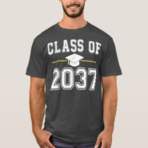 Camiseta Clase De 2037 Crecer Con Mí Graduación Primer Día
