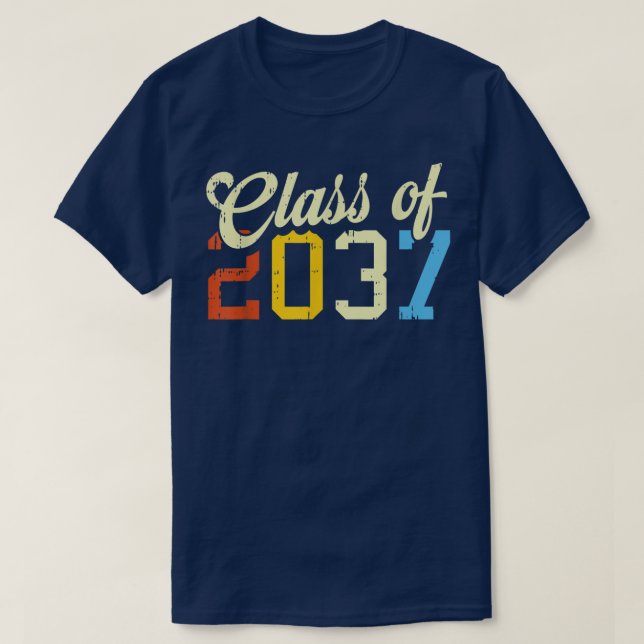 Camiseta Clase De 2037 Retro PreK Kindergarten Preescolar S (Diseño del anverso)
