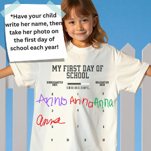 Camiseta Clase de 2038 K-12 Primer Día Anual de la Escuela