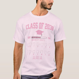 Camiseta Clase de 2038 PK-12 Primer día de la escuela Verde