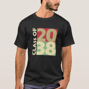 Camiseta Clase De 2038 Primer Día De La Escuela Crecer Con
