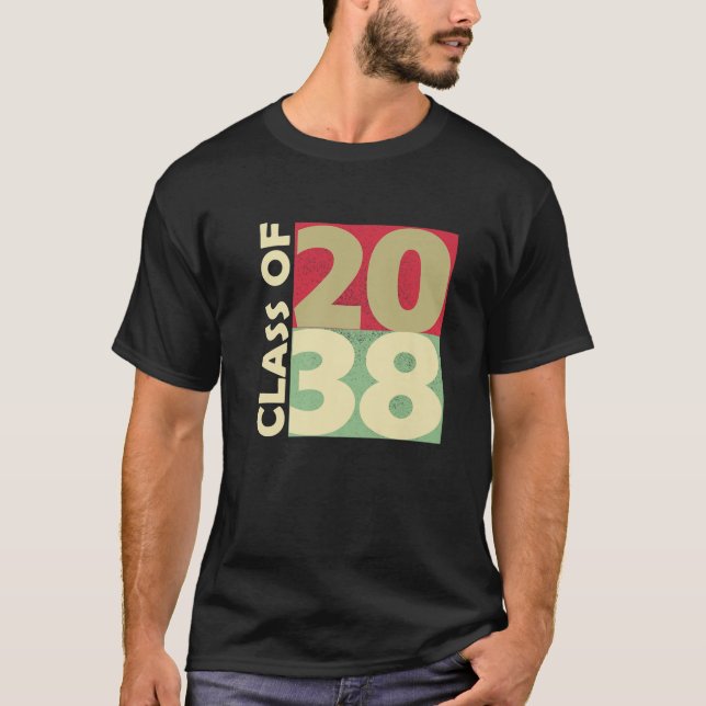Camiseta Clase De 2038 Primer Día De La Escuela Crecer Con  (Anverso)