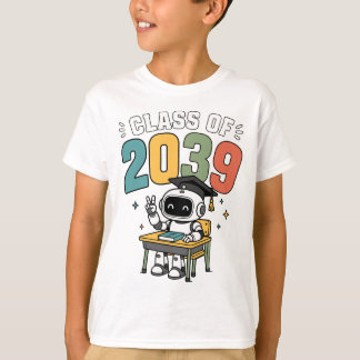 Camiseta Clase de 2039 Robot Futuro Graduado Graduación