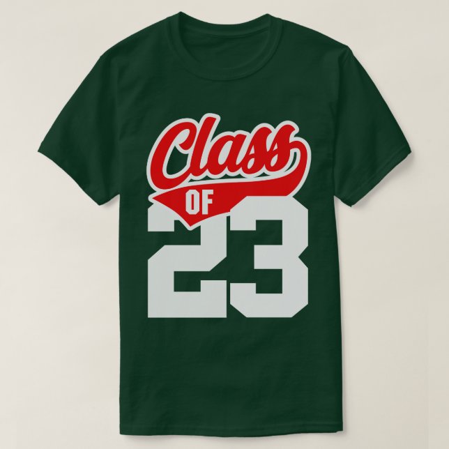 Camiseta Clase De 23 Graduados De Graduación Atlética Vinta (Diseño del anverso)