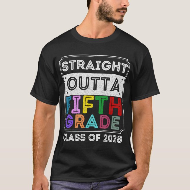 Camiseta Clase de 5º Grado de 2028 (Anverso)