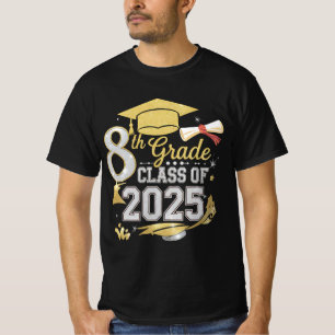 Camiseta Clase de 8º Grado Graduada Promoción 2025