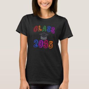 Camiseta Clase De Año De Graduación De 2035 Crecer Conmigo 