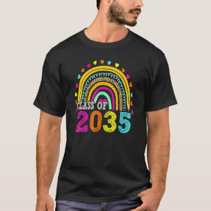 Camiseta Clase De Arcoiris 2035 Crecer Con Mí Primer Día De