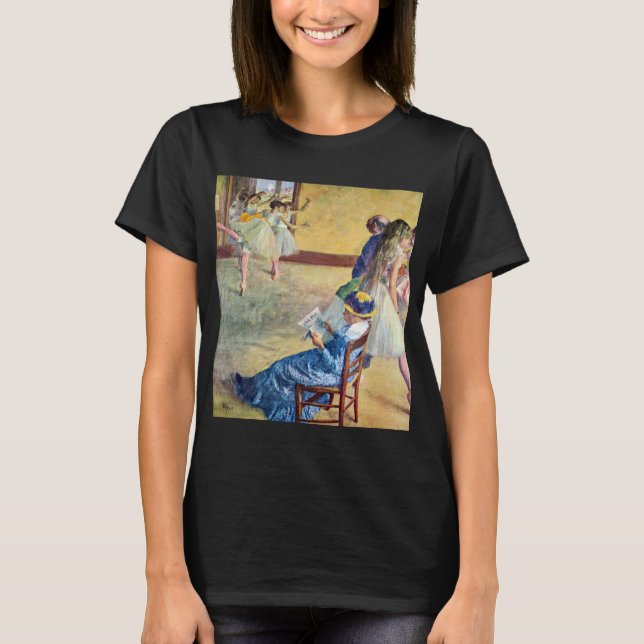 Camiseta Clase de ballet, Sala de Baile de Edgar Degas (Anverso)