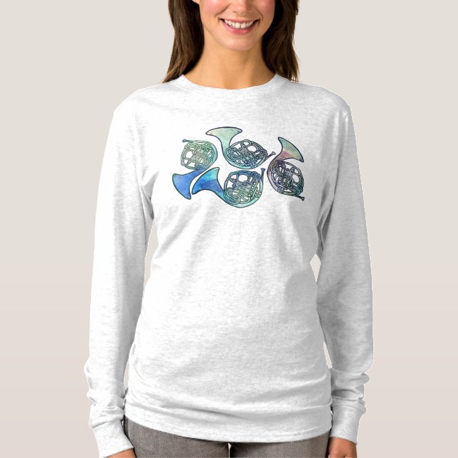 Camiseta Clase de banda de corno francés (Anverso)