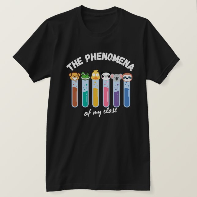 Camiseta Clase de ciencia beaker divertida de Novedad corta (Anverso del diseño)