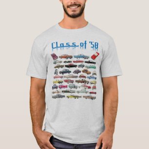 Camiseta Clase de clásicos de automóviles de 1958