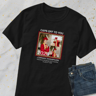 Camiseta Clase de collage fotográfico Familia de graduados