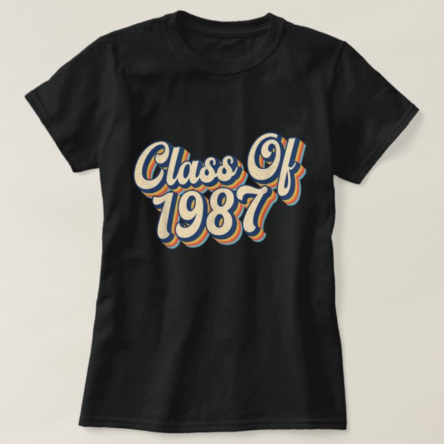 Camiseta Clase de cosecha de 1987 (Diseño del anverso)