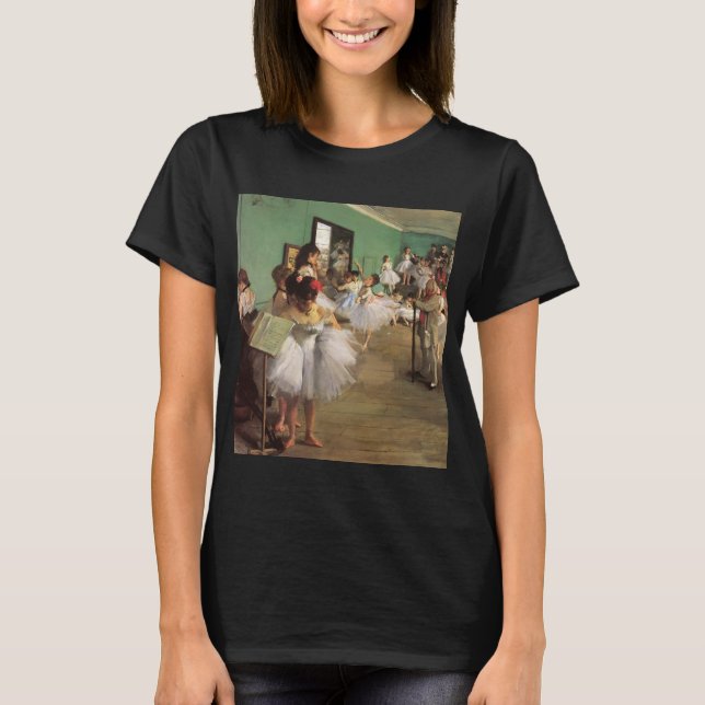 Camiseta Clase de danza de Degas, ballet de impresionismo v (Anverso)