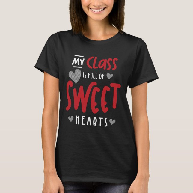 Camiseta Clase de Día de San Valentín de profesores y estud (Anverso)