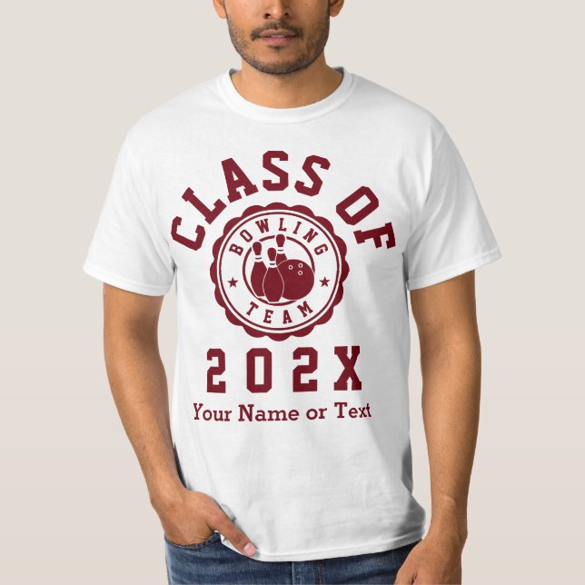 Camiseta Clase de equipo de bolos 202X (Anverso)