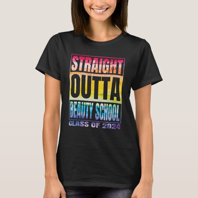Camiseta Clase De Escuela De Belleza De 2024 (Anverso)