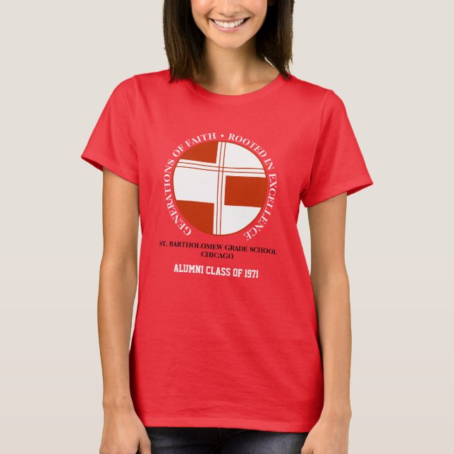 Camiseta Clase De Escuela Secundaria De San Bartolomé De (Anverso)