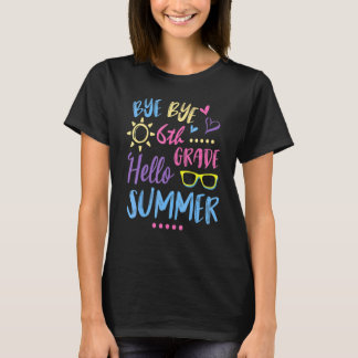 Camiseta Clase De Estudiantes Adiós Colegiado Grado 6 Hola