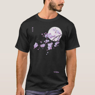 Camiseta Clase de flor de cerezo sakura púrpura japonesa